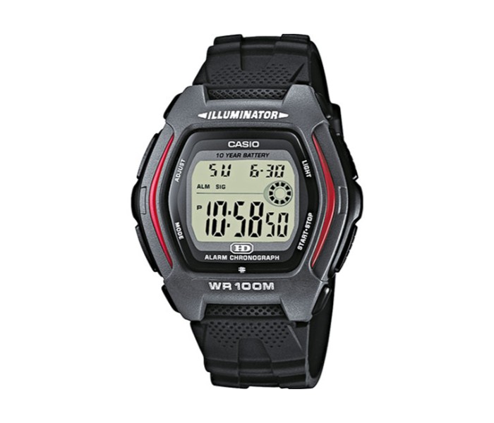 Casio HDD-600-1DF Mens Digital Watch Black - Zoom Image 2