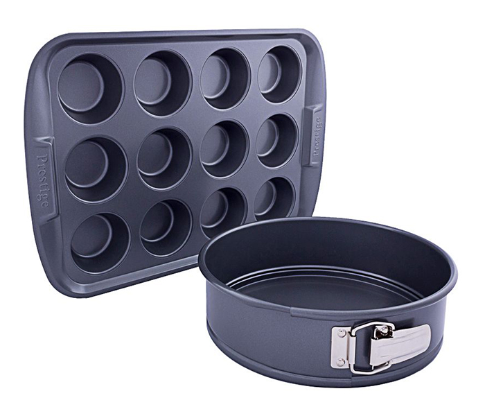 Prestige PR57997 12-Cup Muffin Pan & Springform Bakeware Twin Set - Black - Zoom Image 2