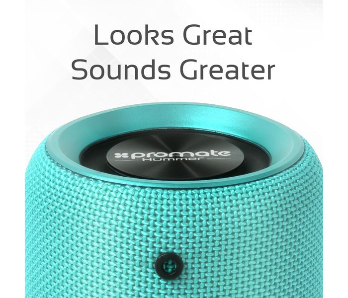 Promate Hummer 10W Portable Bluetooth Speaker with Handsfree - Turquoise - Zoom Image 3