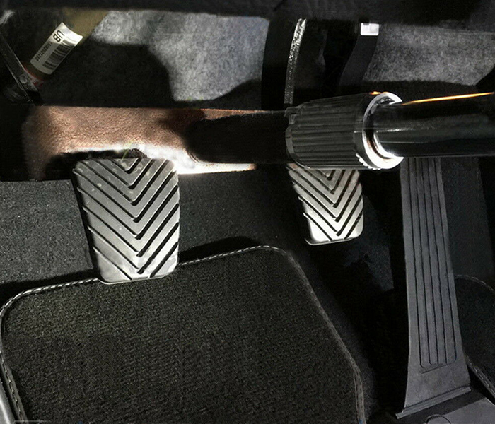 3XR Anti Theft Pedal Lock - Silver & Black - Zoom Image 3