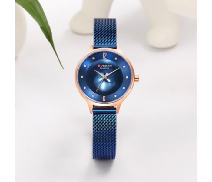 Curren 9036 Analog Quartz Watch For Women Blue - Zoom Image 2