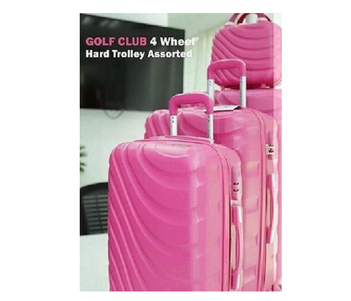 Golf Club Gct-327 4 Wheel Hard Trolley 4 Pieces Pink - Zoom Image