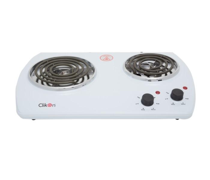 Clikon CK4351 Double Hot Plate White - Zoom Image 1