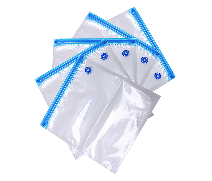 Royalford RF9375 20 Pieces Food Vacuum Bag - Clear & Blue - Zoom Image 1