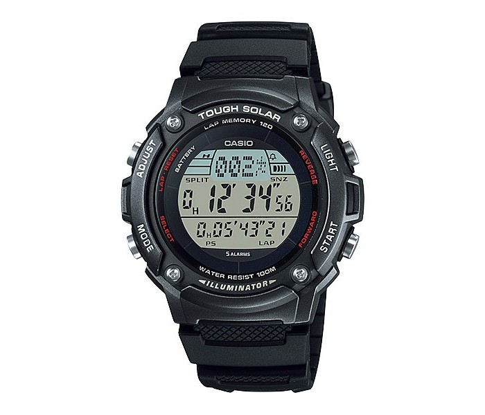 Casio W-S200H-1BVDF Mens Sports Watch Black - Zoom Image