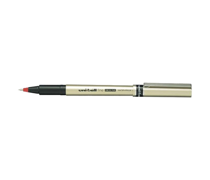 Uni Ball UB-177 Fine Deluxe Roller Pen - Red, Pack of 12 - Zoom Image 1