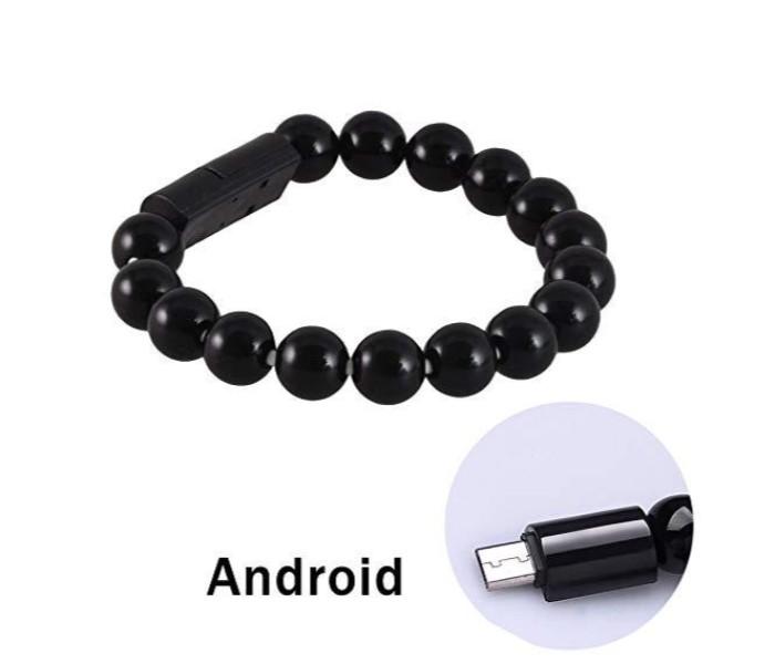 MQ Wearable Bead Bracelet Micro USB Charging Data Cable for All Android Devices MQFBA2 Multicolor - Zoom Image 4