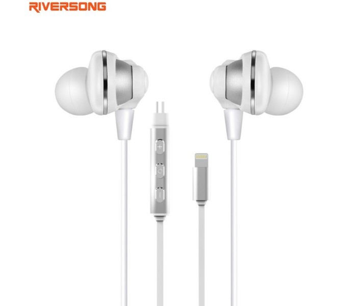 Riversong Dynamic Stereo Wired Earphone White - Zoom Image