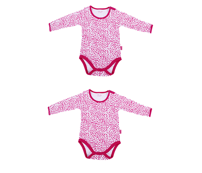 Baby Plus BP2505G 6-12M Girls Long Sleeve Body Suit - 5 Pieces - Zoom Image 1