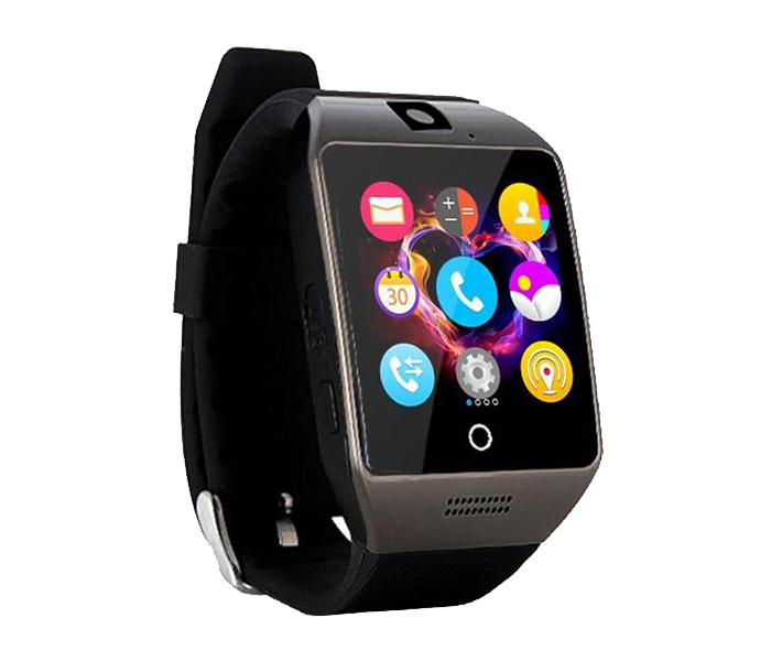 Smart W700 SIM Card Supported Smart Watch with Camera - Black - Zoom Image 2