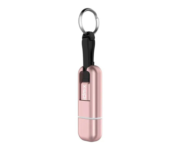 Idmix DL07 4-in-1 Keychain Shape MFI Lightning Cable with 64GB U Disk - Rose Gold - Zoom Image 3