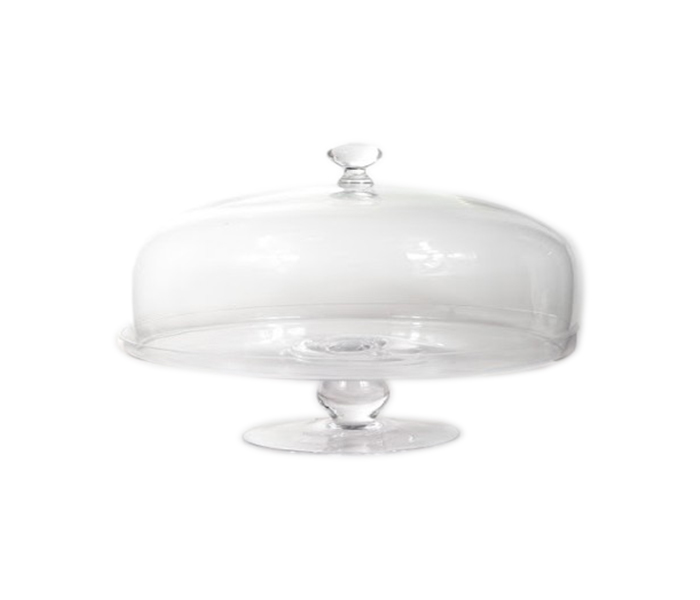 Royalford RF9323 29CM Glass Cake Dom with Stand - Zoom Image