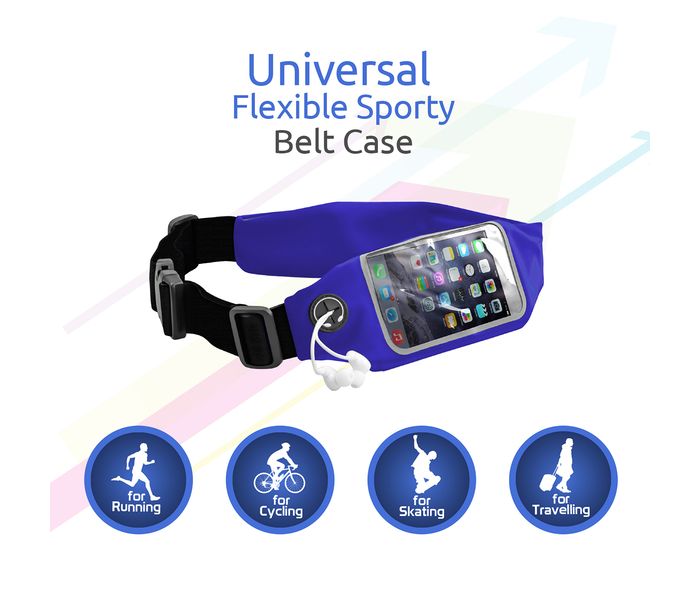 Promate LiveBelt-2 Universal Flexible Sporty Belt Band Case, Blue - Zoom Image 4