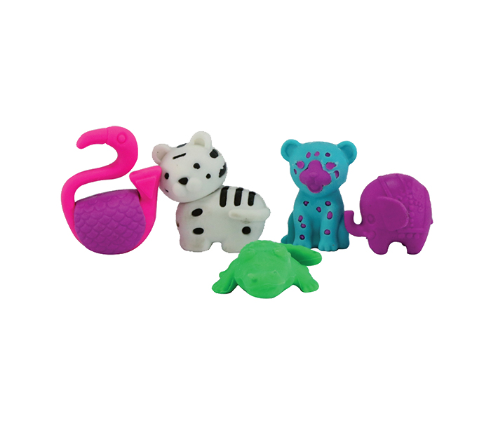 Smily Kiddos SK12002011 Fancy Wild Eraser Set - Zoom Image 1