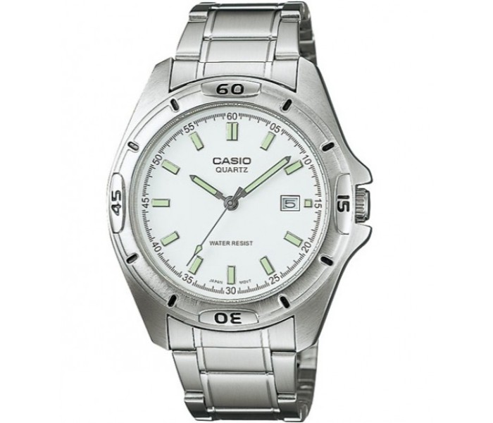 Casio MTP-1244D-7ADF (CN) Mens Analog Watch Silver and White - Zoom Image