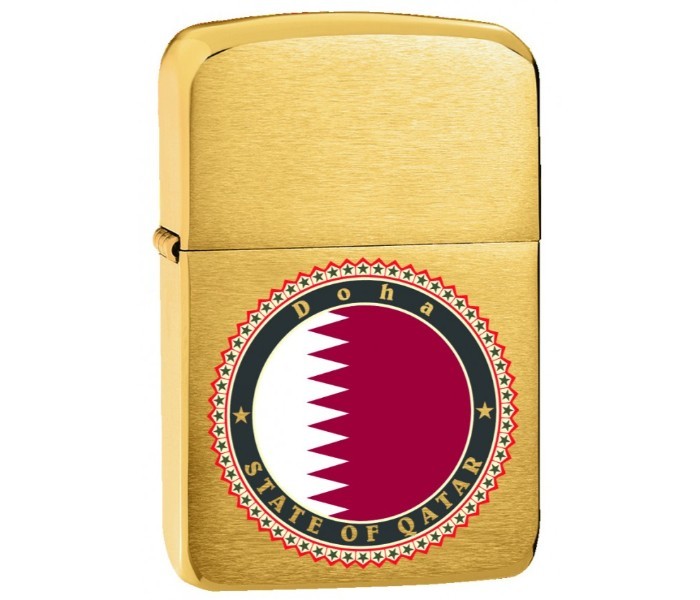 Zippo CI018776 - 1941B Replica Brushed Brass Doha Lighter Gold - Zoom Image