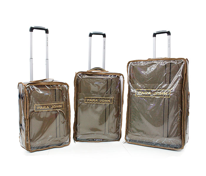 Parajohn PJTR3078Z Trolley Bag Set of 3 Pieces - Coffee - Zoom Image