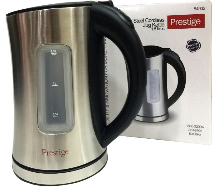 Prestige PR54932 Stainless Steel Cordless Jug Kettle 1.5 Litre Silver - Zoom Image