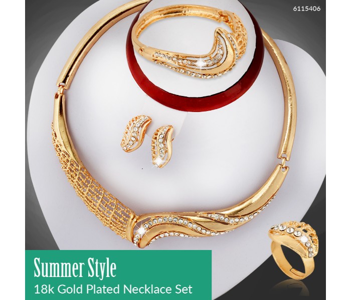 Summer Style 18K Gold Plated Necklace Set 61154062 - Zoom Image 5