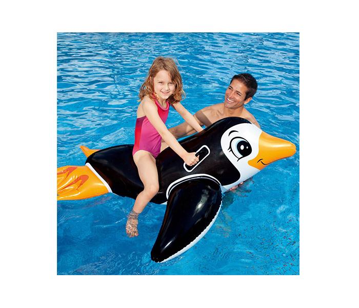 Intex ZX-56558 Inflatable Ride-On Penguin Bird - Black - Zoom Image 1