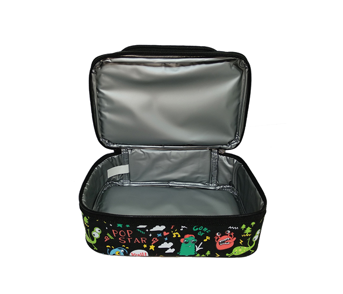 Smily Kiddos SK11004001 Dual Slot Lunch Bag - Black - Zoom Image 3