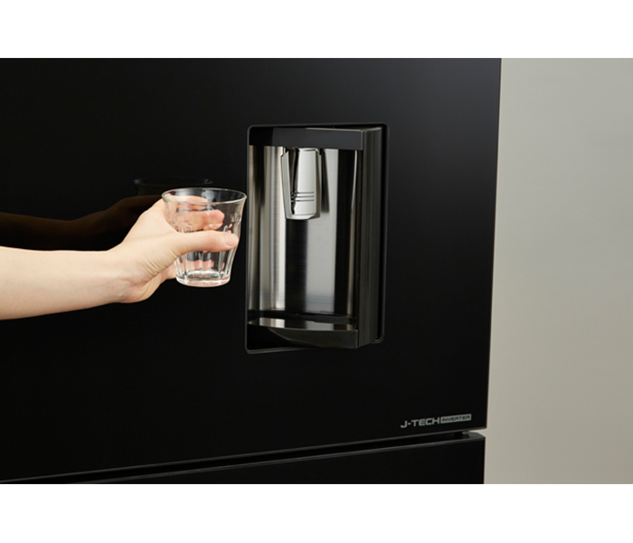 sharp refrigerator with water dispenser