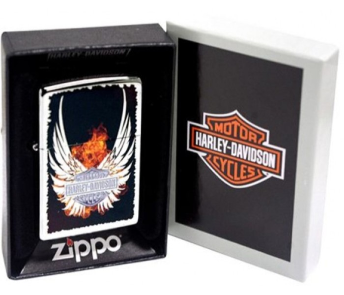 Zippo 28824 250 Harley Davidson Wings Lighter Silver - Zoom Image 2