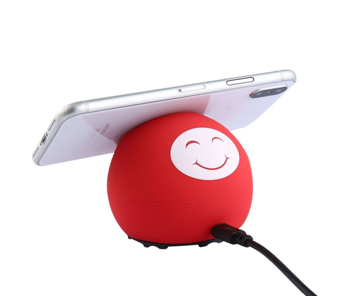 Junpad R11 2In1 Wireless Fast Charger Mobile Holder Led Lamp - Red - Zoom Image