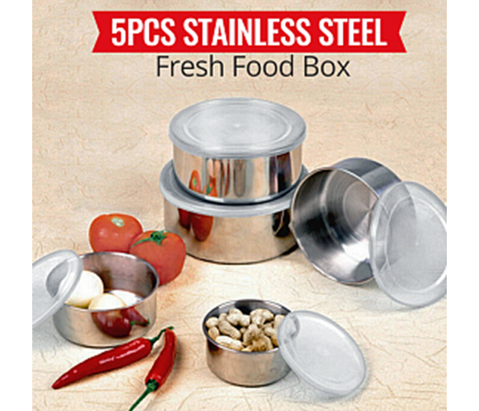 Stainless Steel 5 Piece Protect Fresh Box, 1296942 - Zoom Image 3