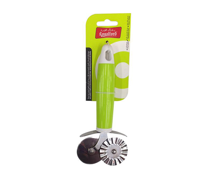 Royalford RF6310 Double Pizza Cutter - Green - Zoom Image 2