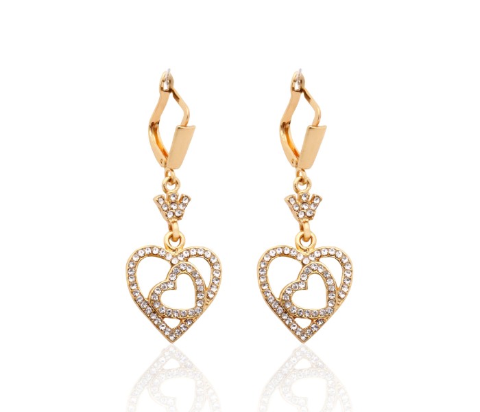 2 in 1 Pieces Earrings with Ring 33044 Gold - Zoom Image 2