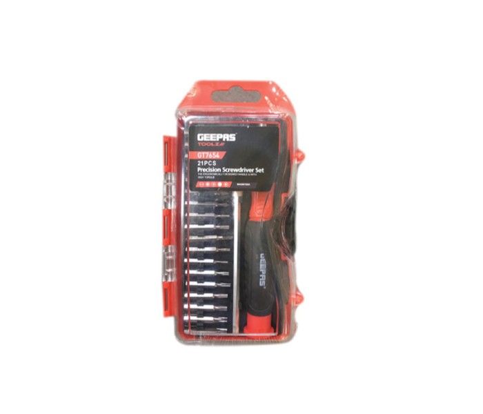 Geepas GT7654 21 Pcs Precision Screwdriver Set Black - Zoom Image