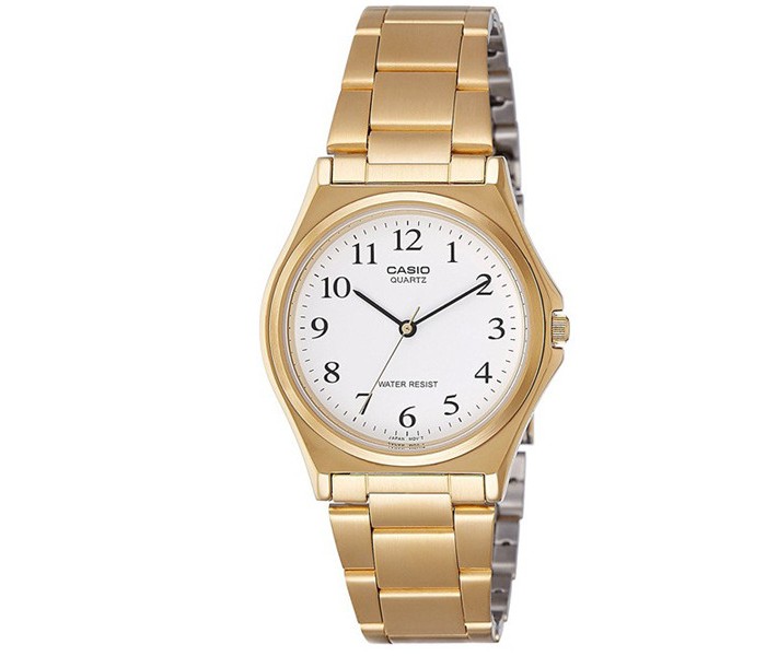 Casio MTP-1130N-7BRDF (CN) Mens Analog Watch Gold and White - Zoom Image