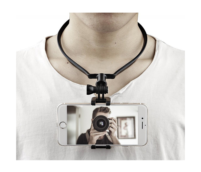 Trands TR-HO987 Neck Hands Free Smartphone Holder - Black - Zoom Image 1