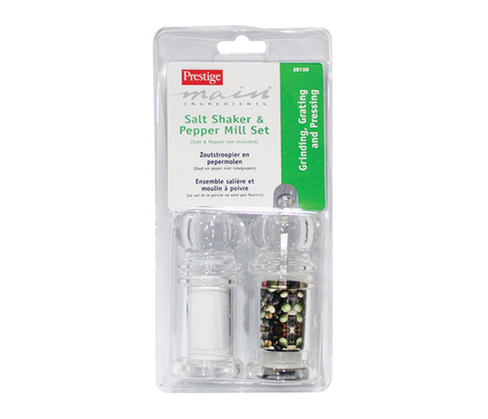 Prestige PR50150 4 inch Acrylic Salt & Pepper - Clear - Zoom Image 2