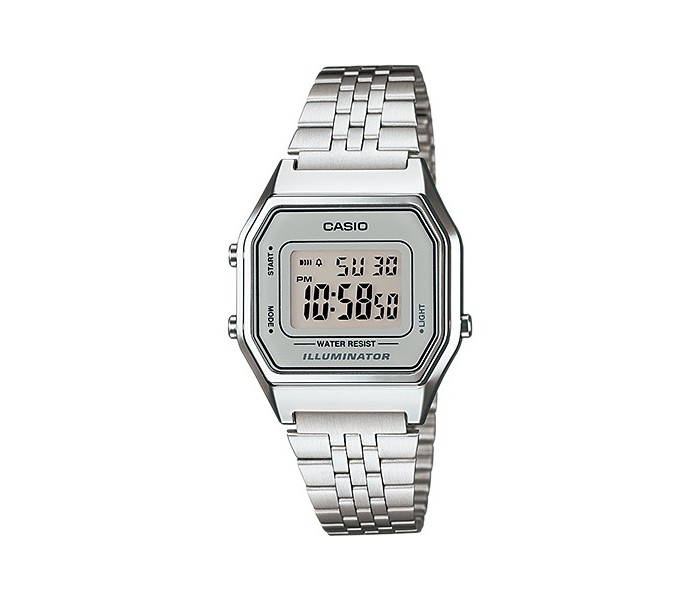 Casio LA680WA-7DF Womens Digital Watch Silver - Zoom Image