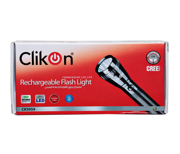 Clikon CK5059 Rechargeable LED Flash Light - Zoom Image 3