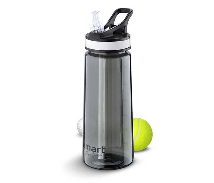 Lamart LT4033 650ML Sports Bottle with Straw, Black - Zoom Image 1