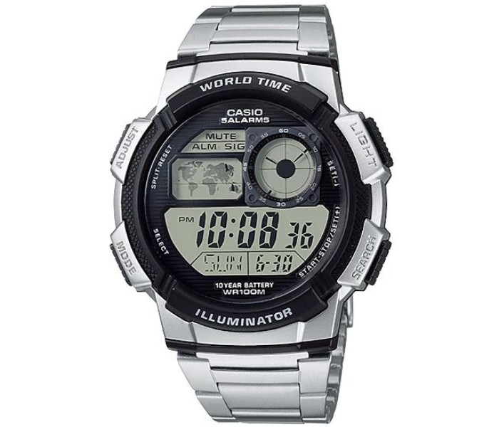 Casio AE-1000WD-1AVDF (TH) Mens Sports Digital Watch Silver - Zoom Image 6