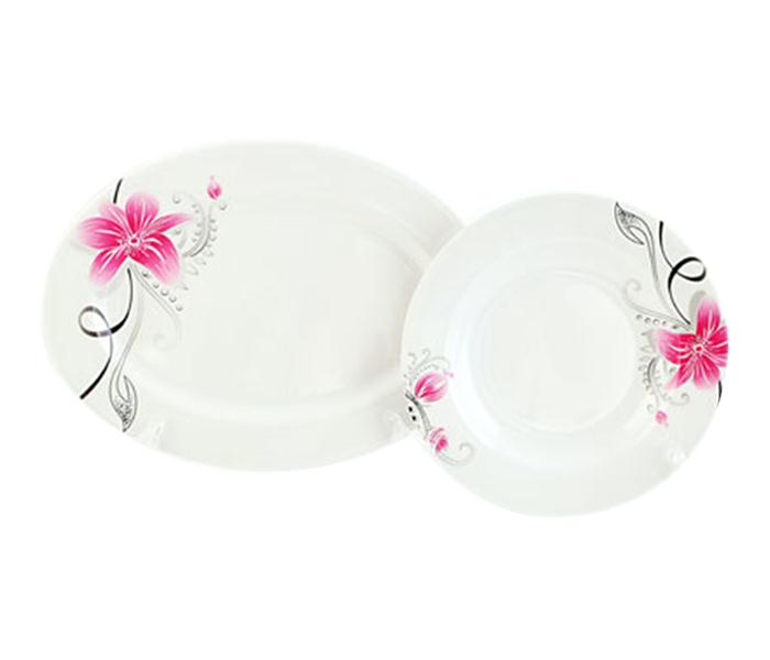 Royalford RF6719 Melamine Ware Dinner Set - White, 45 Pieces - Zoom Image 2