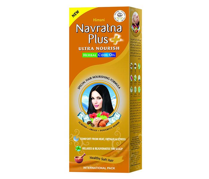 Himani Navratna Plus Ultra Nourish  Herbal Cool Oil - 200ML - Zoom Image