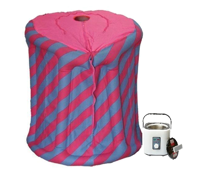 Waterproof Portable Home Steam Sauna For Single Person - Pink & Grey - Zoom Image 1