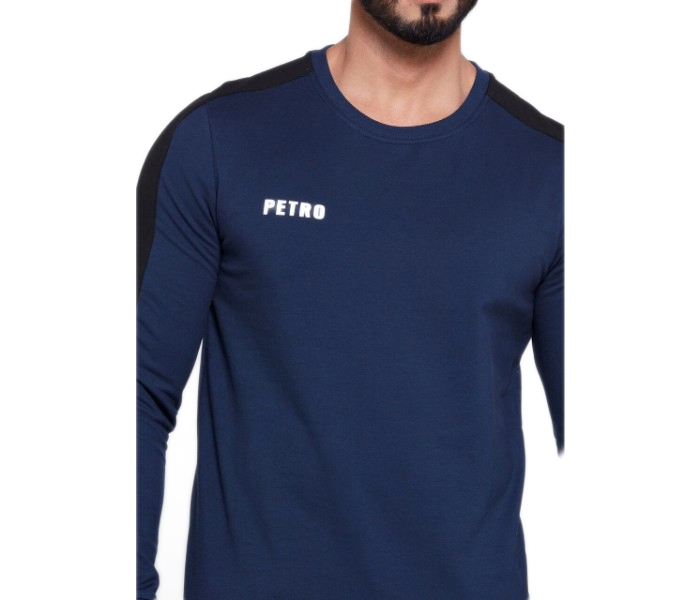 Petro OU10044 Striped Long Sleeve T- Shirt 2XL-Blue - Zoom Image 4