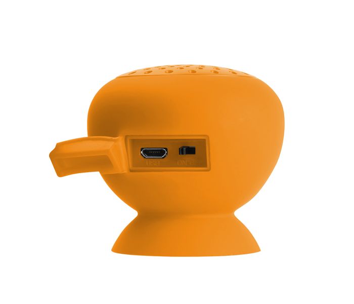 Promate Globo Mini Portable Wireless Stereo Speaker with Suction Cup - Orange - Zoom Image 1