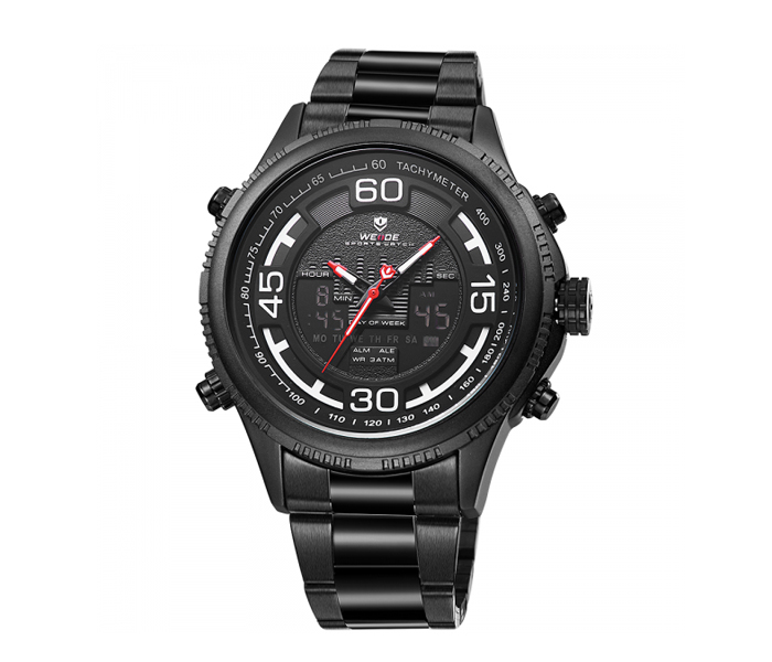 Weide WH-6306MB Analog and Digital Watch Black and White - Zoom Image 4