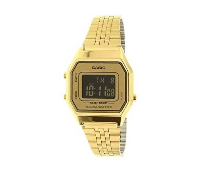 Casio LA680WG-9BDF Womens Digital Watch Gold - Zoom Image