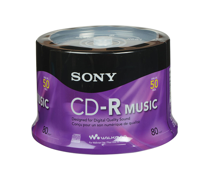 Sony CD-R Music Recordable Compact Disc - Pack of 50 - Zoom Image