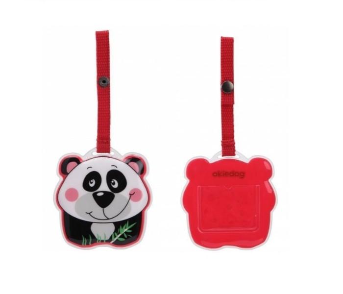 Okiedog  80101 Wildpack  Luggage Tags Panda Red, White - Zoom Image 1