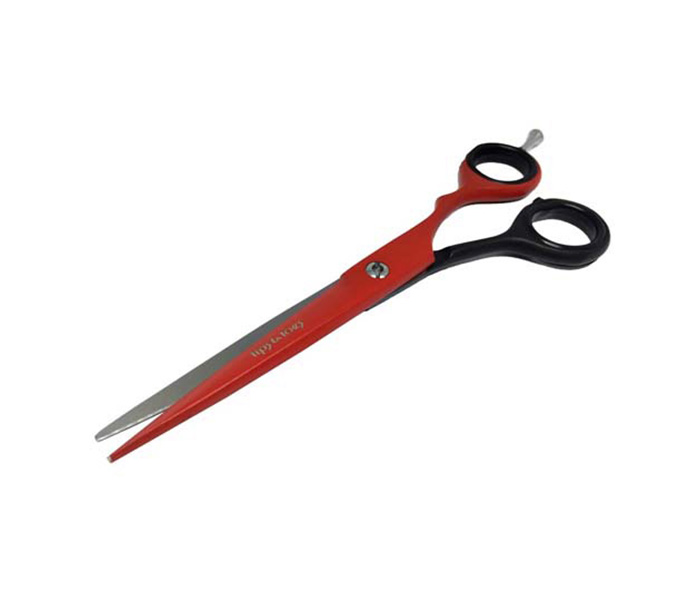 Tips & Toes TT-682 Super Cut- Stainless Steel Professional Barber Scissors - Red & Black - Zoom Image 1