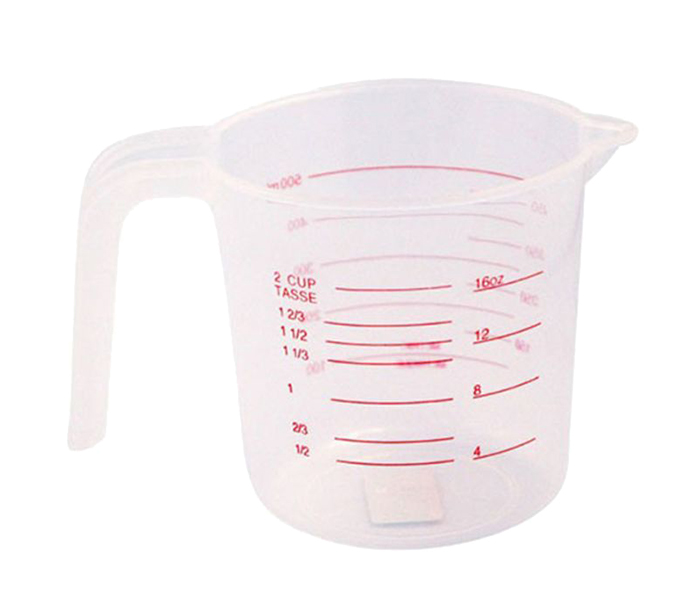 Royalford RF5469 500ML Plastic Measuring Cup - Clear - Zoom Image